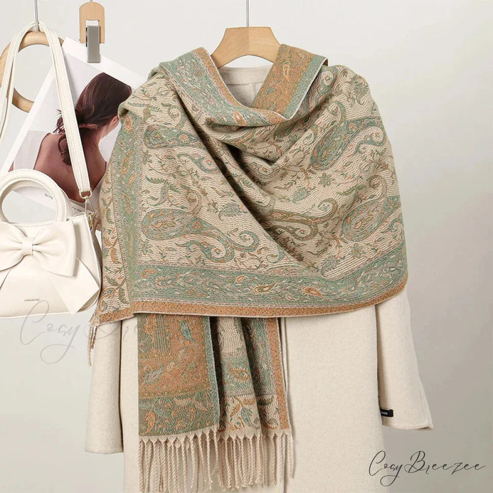 Winter Paisley Cashmere Pashmina Scarf Color17 scarf-241228