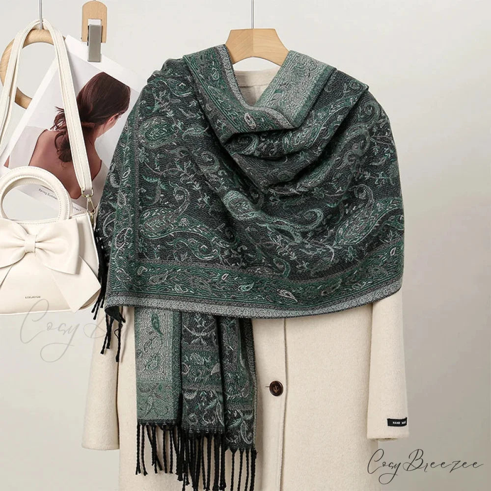 Winter Paisley Cashmere Pashmina Scarf Color18 scarf-241228