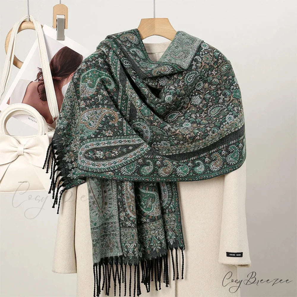 Winter Paisley Cashmere Pashmina Scarf Color23 scarf-241228
