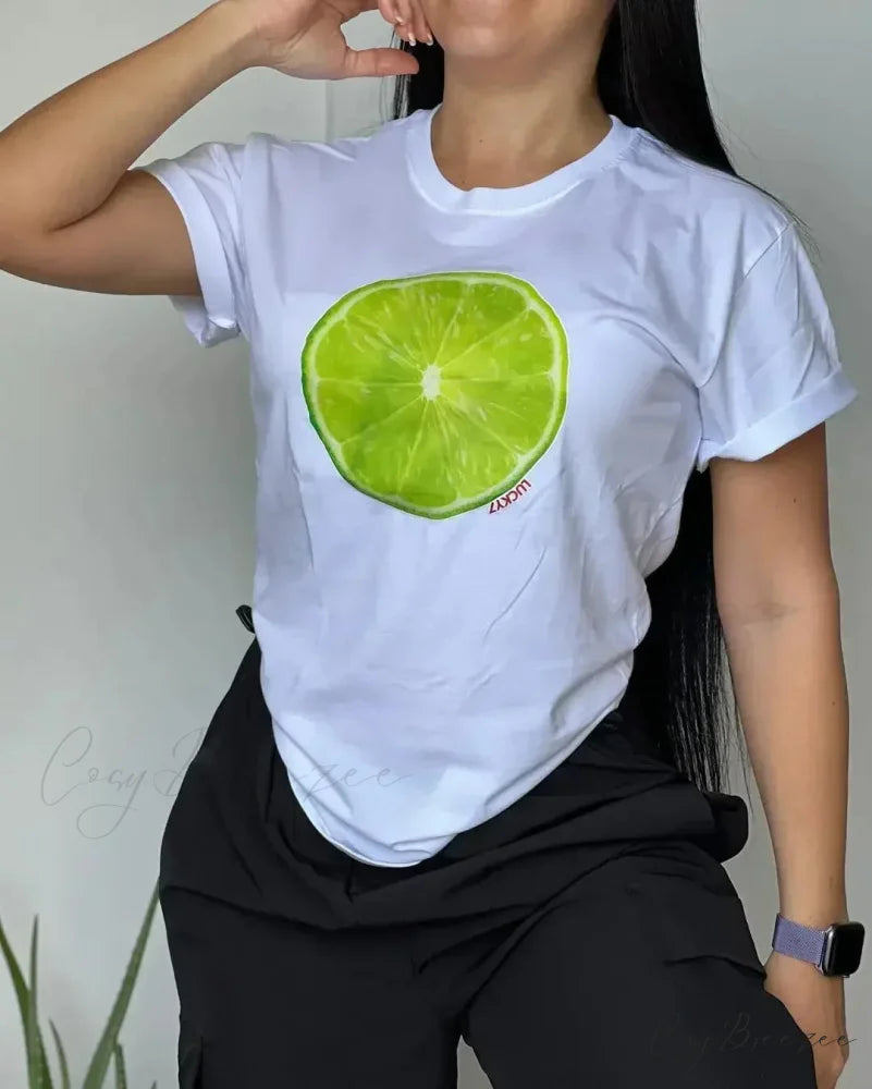 Y2K Casual Wine Bottle Graphic T-shirt 5 / S t-shirt-250223