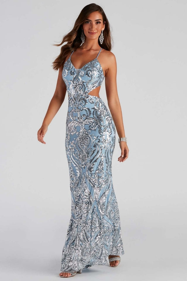 Alice Sequin Stylish Mermaid Formal Dress