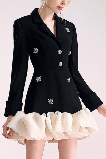 Aubrey Diamante Stylish Organza Blazers