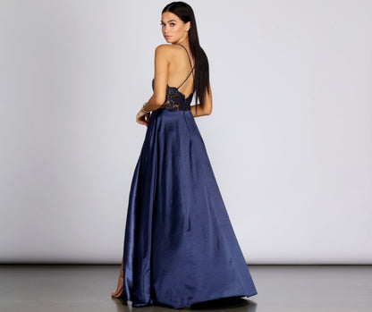 Cosybreezee - Blake Lace Back Satin Dress