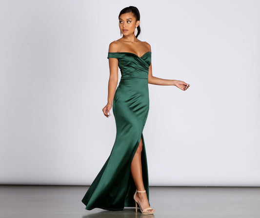 Cosybreezee - Brit Formal Off Shoulder Charming Dress