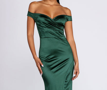 Cosybreezee - Brit Formal Off Shoulder Charming Dress