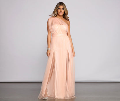 Rebecca Tulle Stylish A-Line Formal Dress