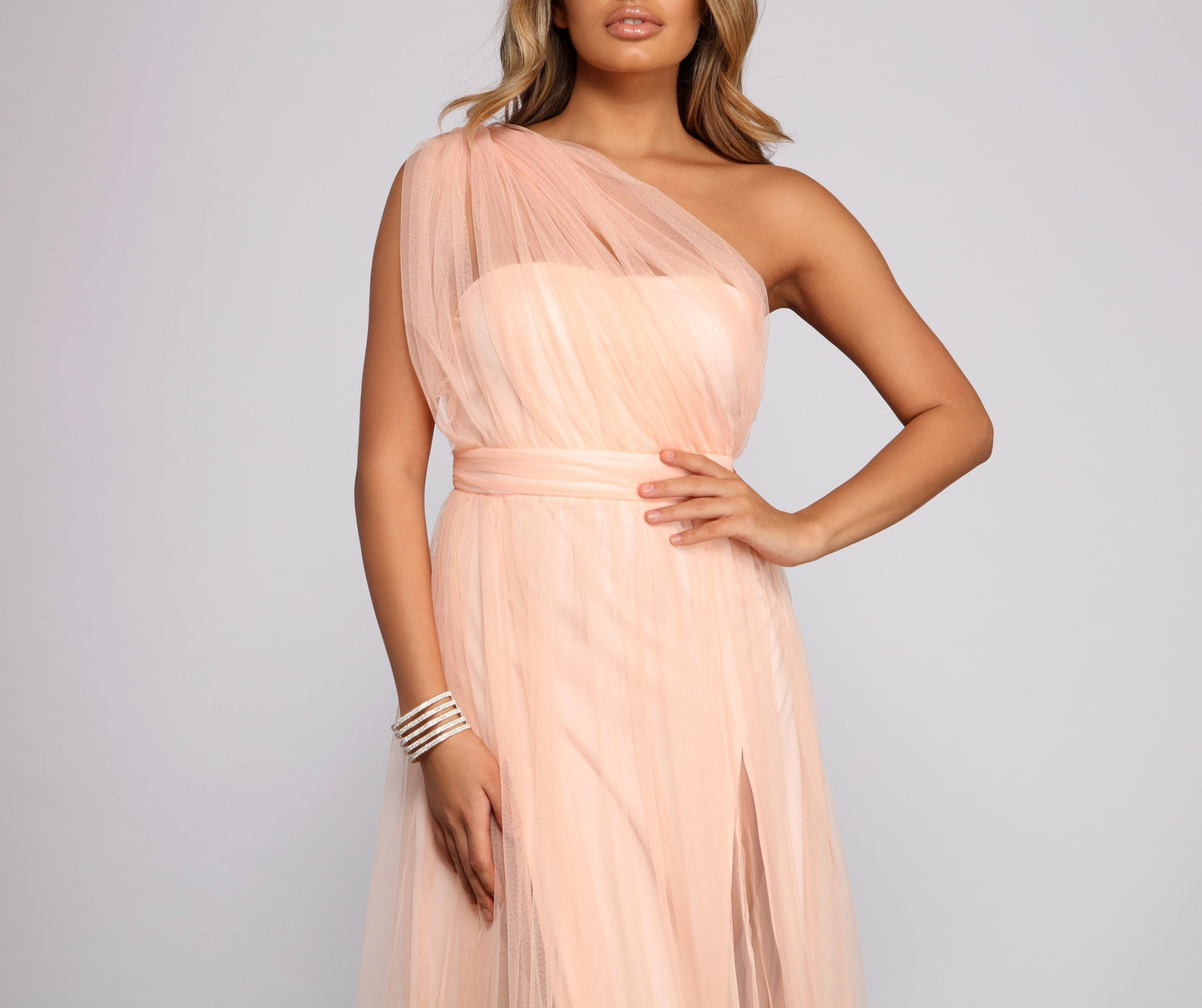 Rebecca Tulle Stylish A-Line Formal Dress