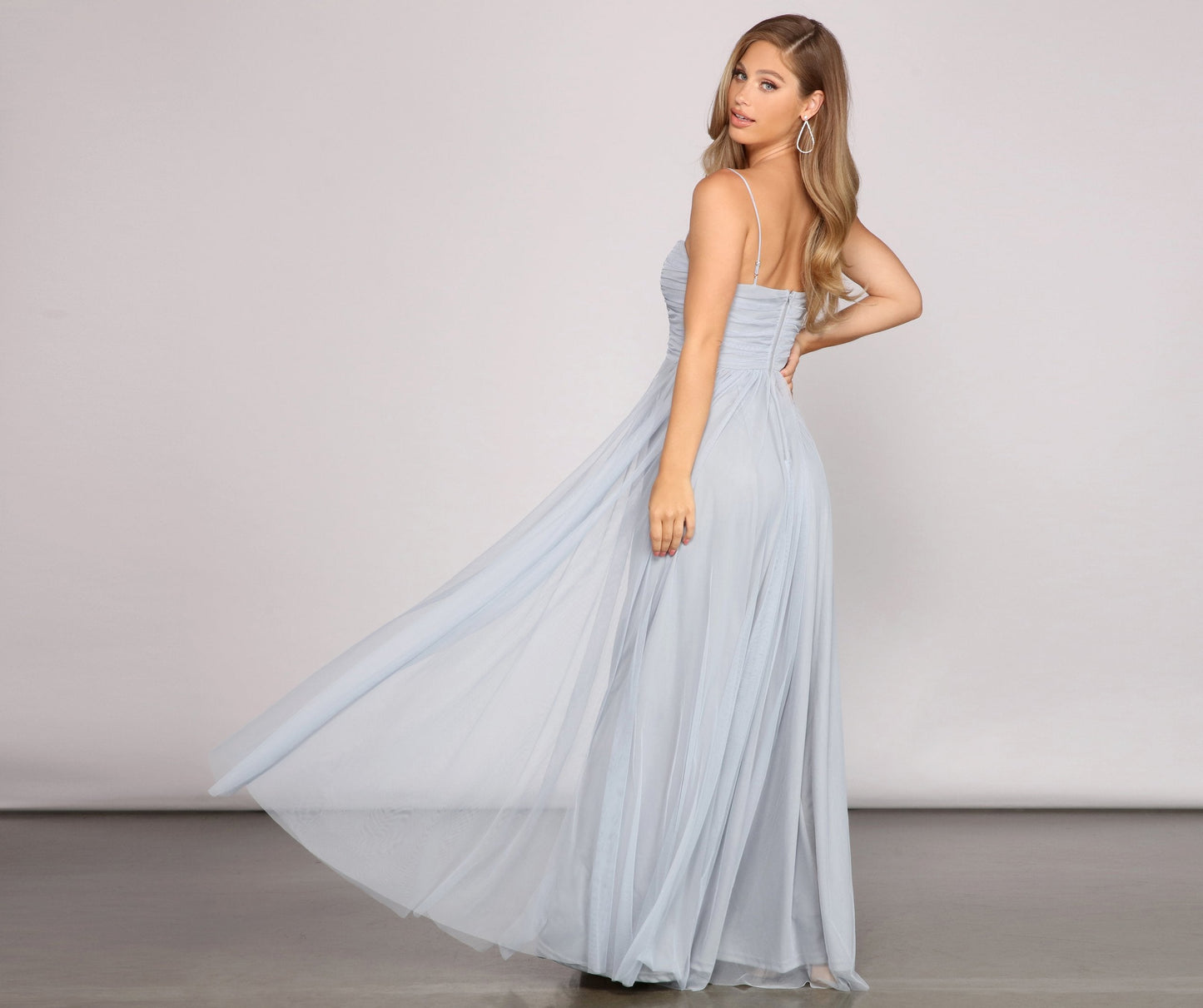 Cosybreezee - Aviva Formal A-Line High Slit Dress