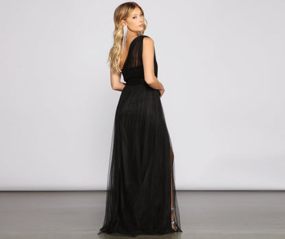 Rebecca Tulle Stylish A-Line Formal Dress