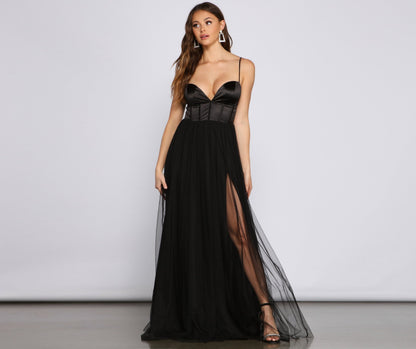 Cosybreezee - Bria Mesh Tulle Corset Gown