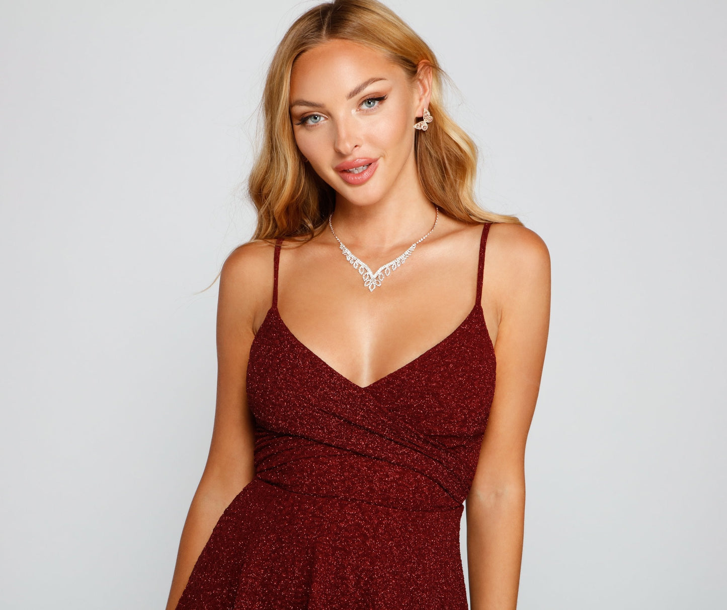 Cosybreezee - Charming Glitter Skater Dress - Twirl And Glow