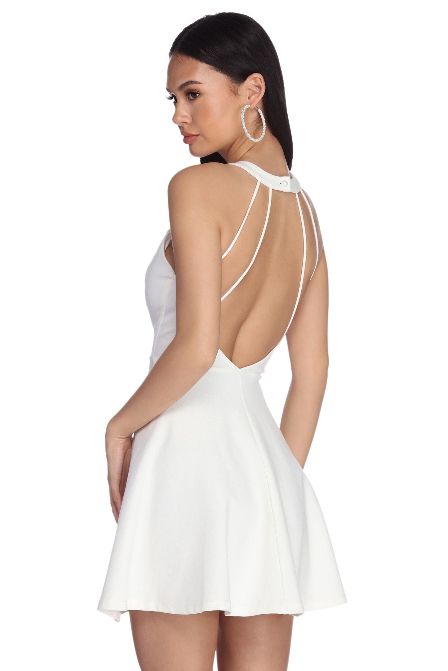 Cosybreezee - Charming Backless Skater Dress for Babes