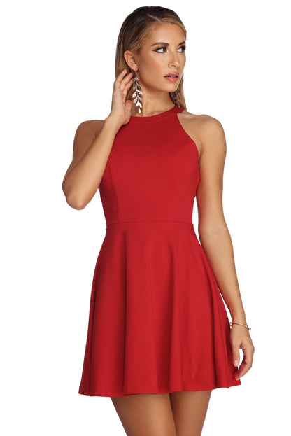 Cosybreezee - Charming Backless Skater Dress for Babes