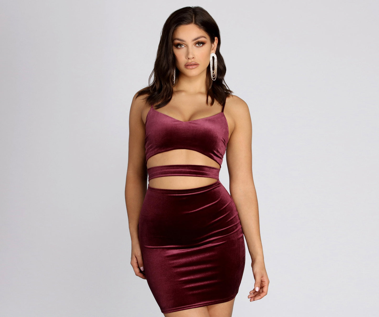 Visions Of Stylish Velvet Mini Dress