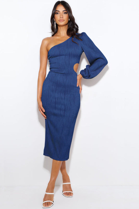 Allegra One Stylish Shoulder Midi Dress