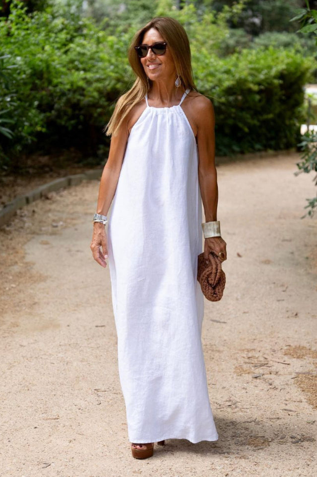 Basic Casual Stylish Outdoor Halter Dress