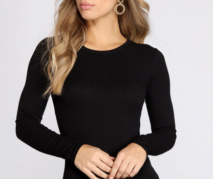 Simply Perfect Stylish Knit Mini Dress