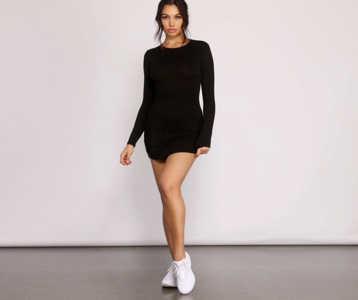 Cosybreezee - Charming Knit Mini Dress