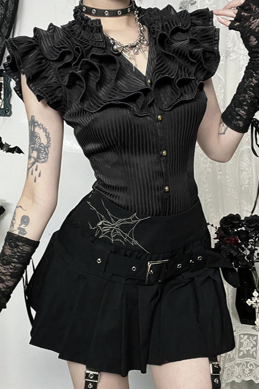 Subculture Style High Rise Skirt