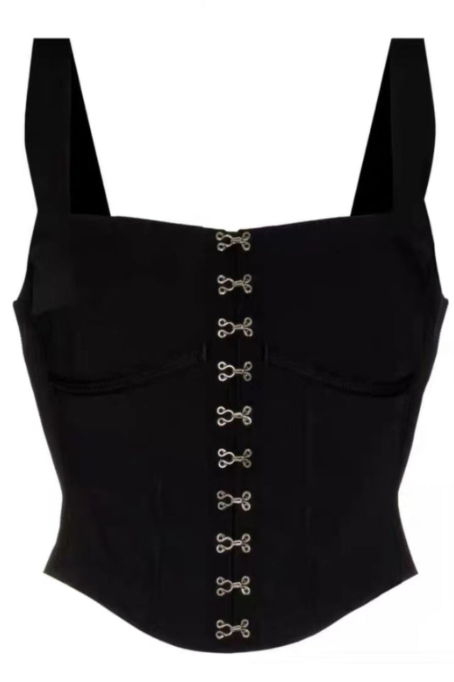 Black Lara Stylish Corset Top