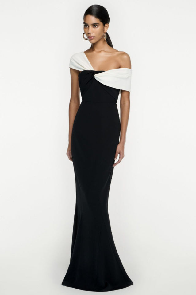 Asymmetric Off Stylish Shoulder Maxi Dress