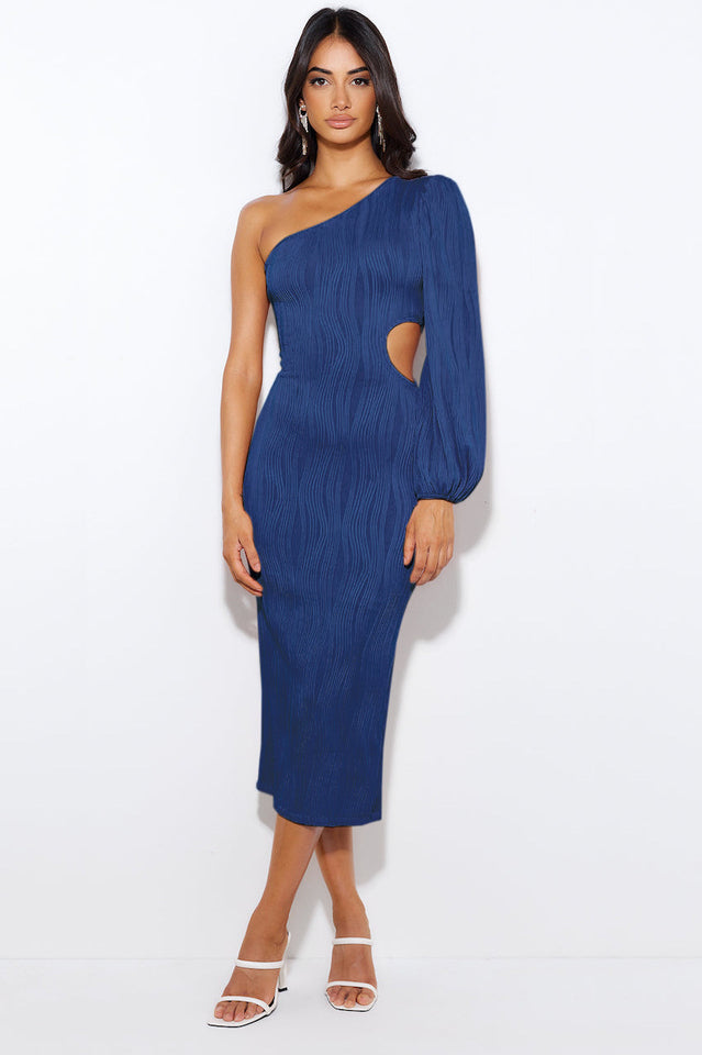 Allegra One Stylish Shoulder Midi Dress