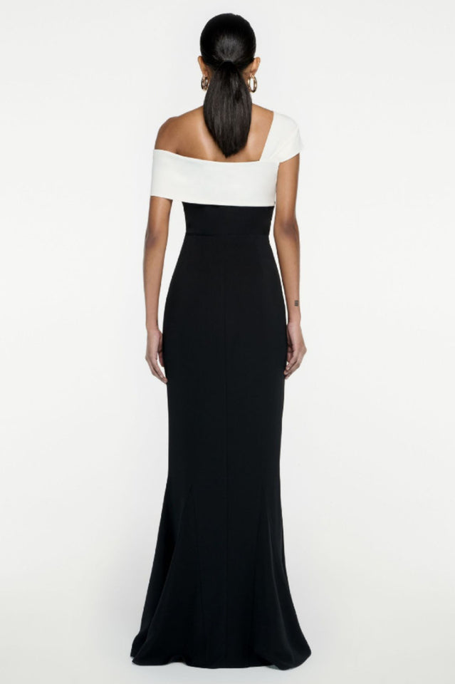 Asymmetric Off Stylish Shoulder Maxi Dress