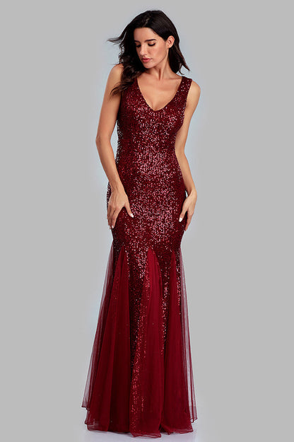 Adeline Sparkly Stylish Sequin Fishtail Gown