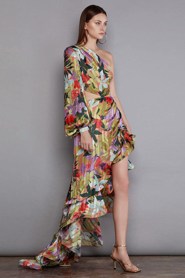 Asfrid Printed Stylish Maxi Dress