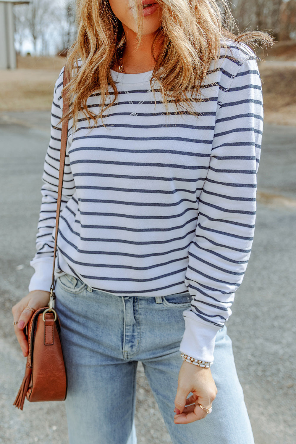 Arm Striped Long Top