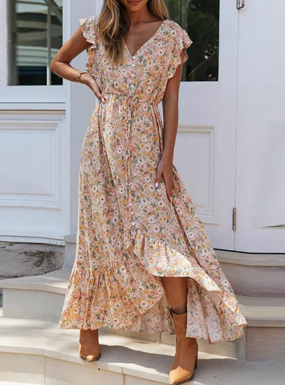 Bohemian Warm-Season Full-Length Dress