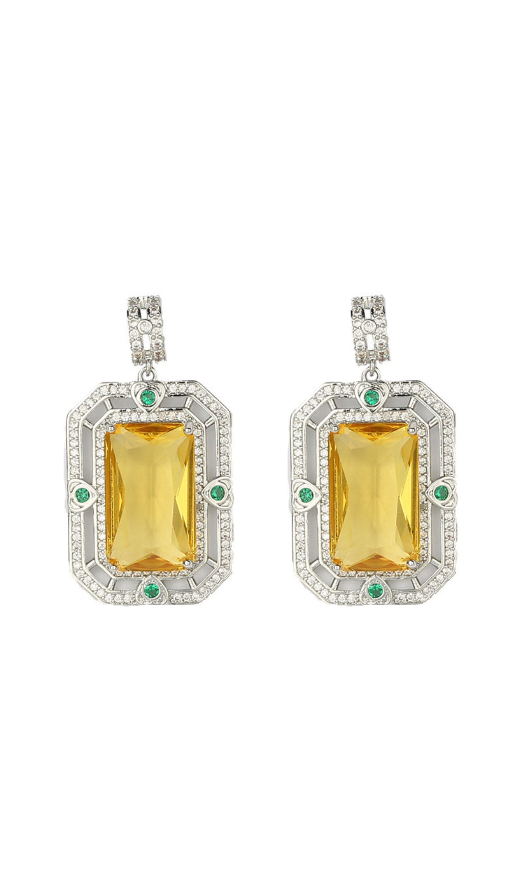 Zircon Geometric Earrings