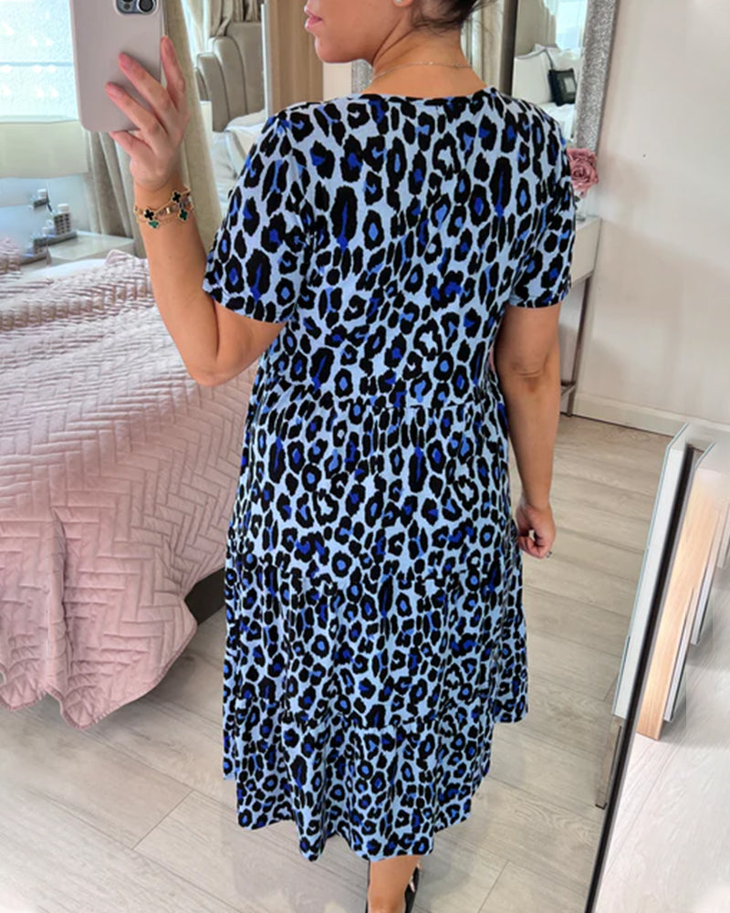 Stylish leopard print dress