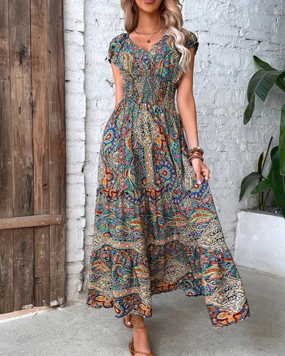 Vintage Printed Dress