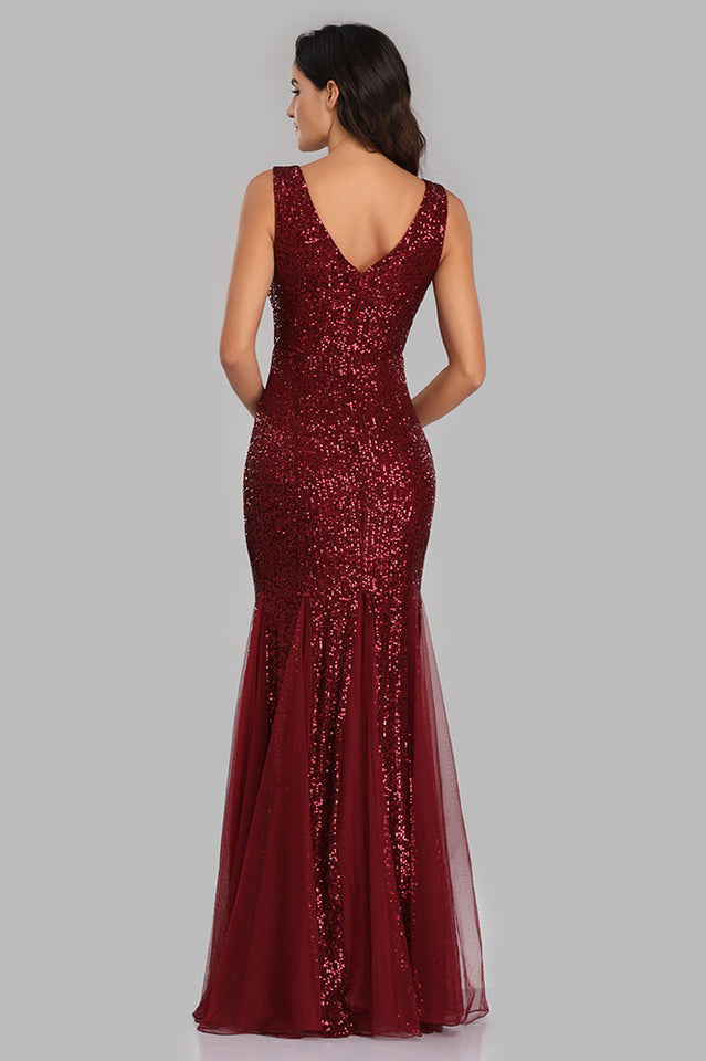 Adeline Sparkly Stylish Sequin Fishtail Gown