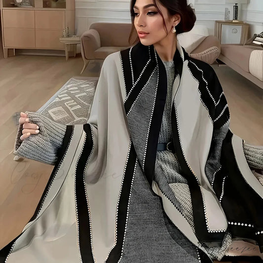100% Cotton Fashion Cashmere Scarf black