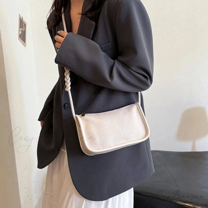 100% Real Cowhide Leather Crossbody Bag shoulder-250126