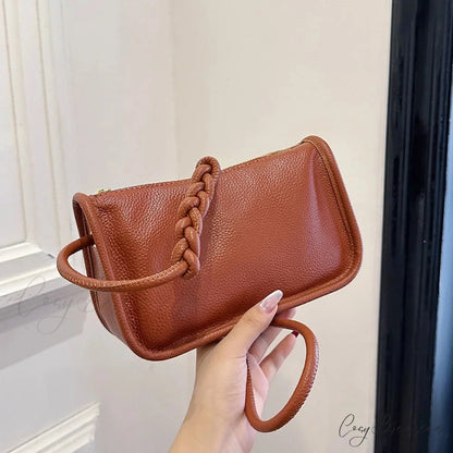 100% Real Cowhide Leather Crossbody Bag shoulder-250126