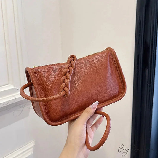 100% Real Cowhide Leather Crossbody Bag shoulder-250126