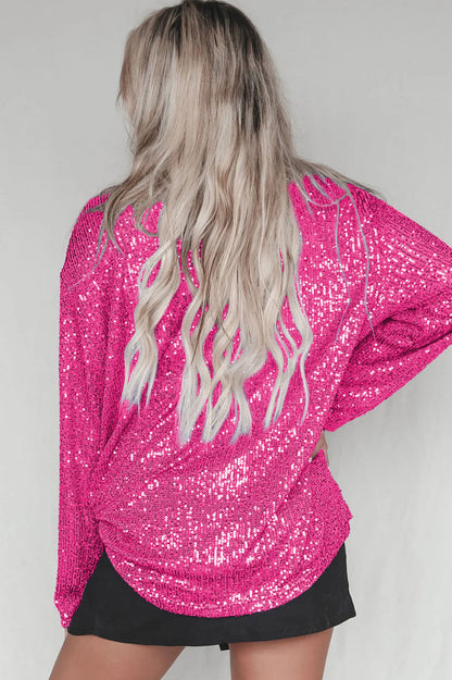 Attention Seeker Stylish Sequin Top