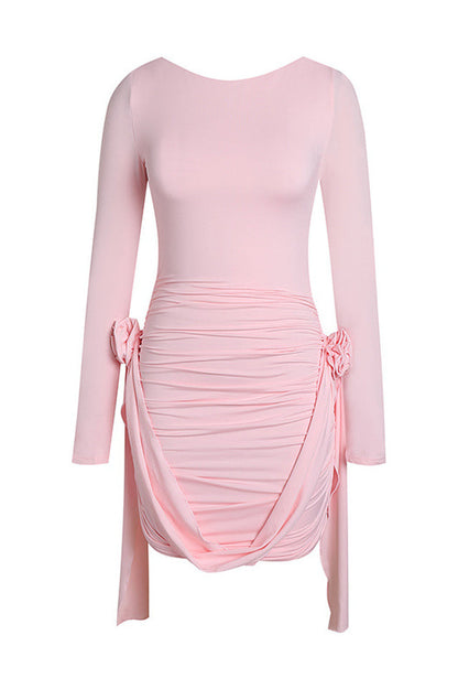 Amelia Blush Stylish Mini Dress