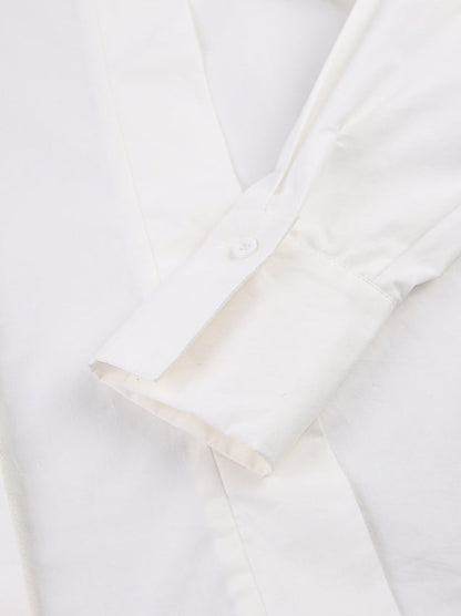 Structured Square Shoulder Panelled Blouse