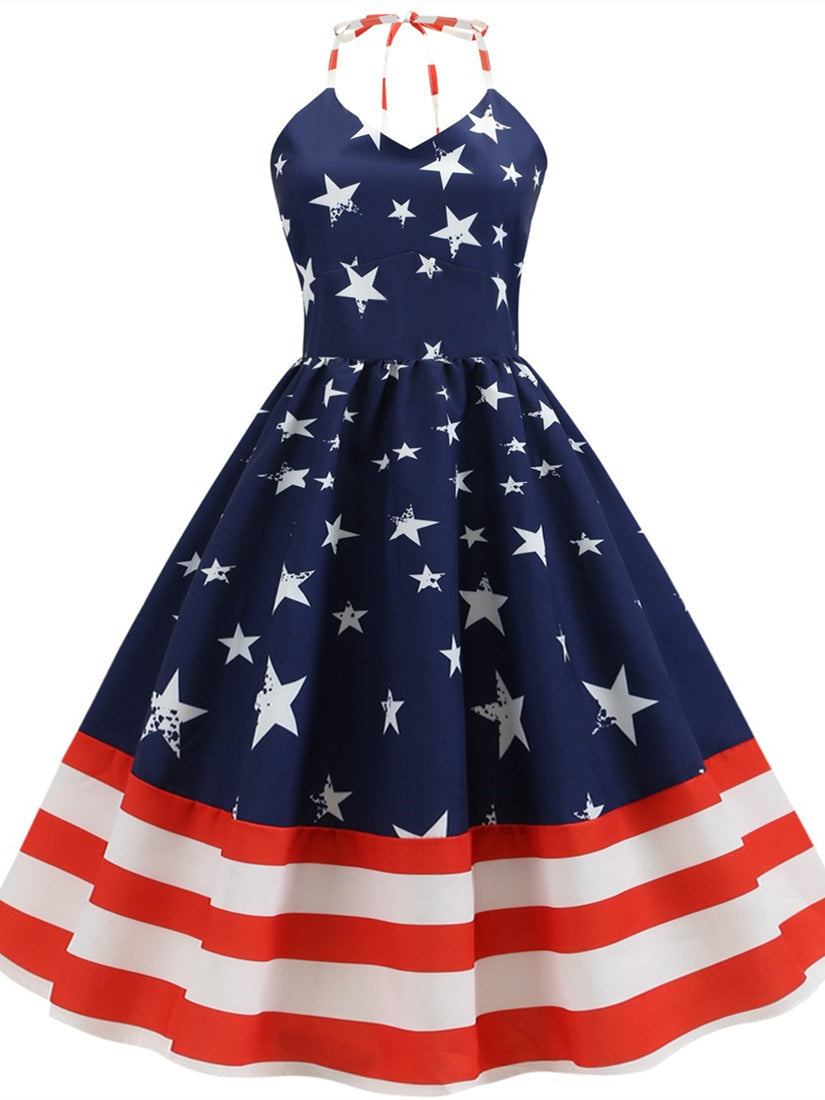 American Sun Dress - Summer Casual 4th of July Outfit