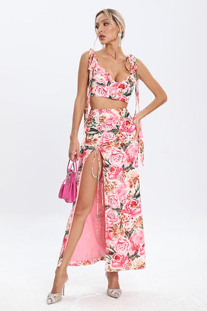 Annabella Floral Stylish Two Piece Set