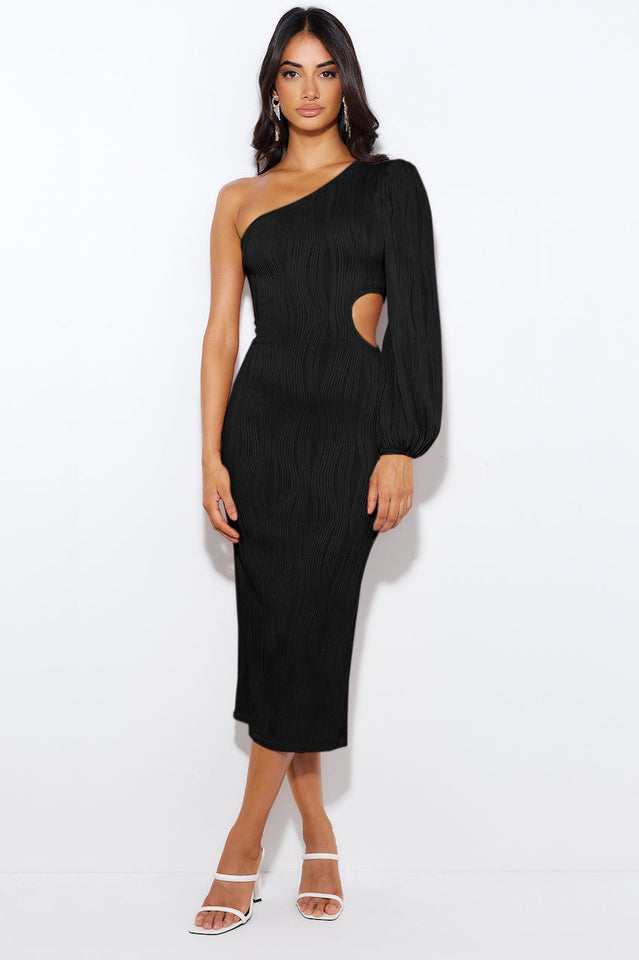 Allegra One Stylish Shoulder Midi Dress