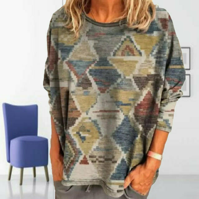 Retro Pattern Geometric Tee