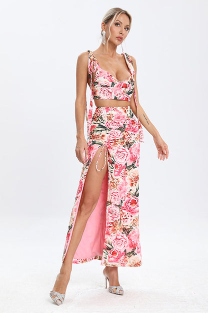 Annabella Floral Stylish Two Piece Set