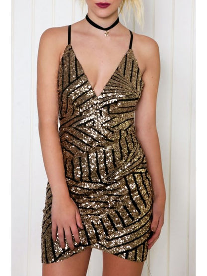 Bodycon Cami Sequins Dress