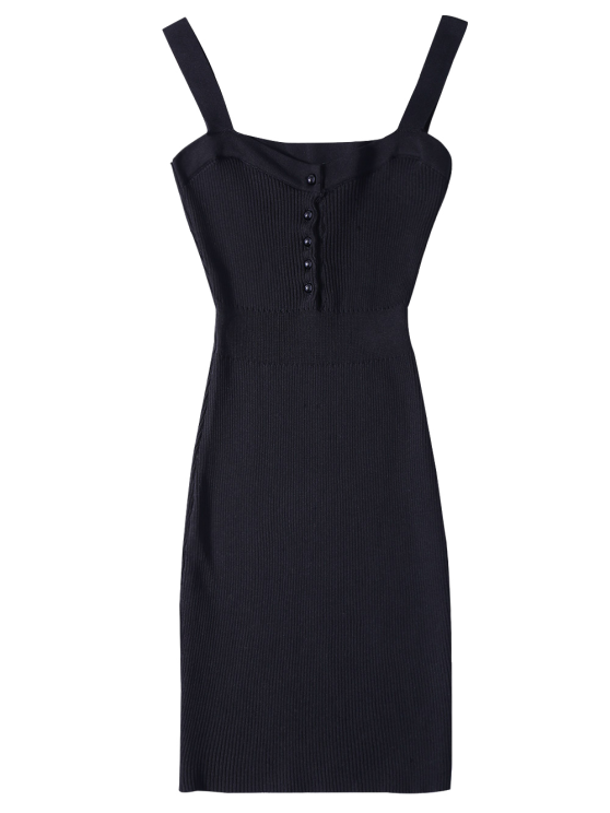 Bodycon Wide Strap Sweater Dress