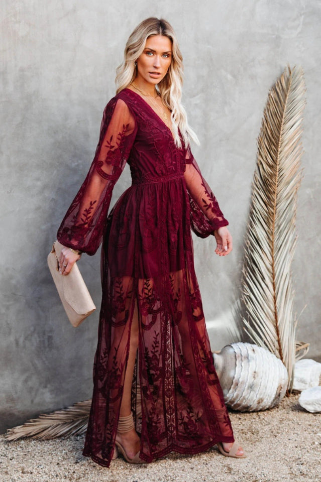 Boho Lace Stylish Maxi Dress